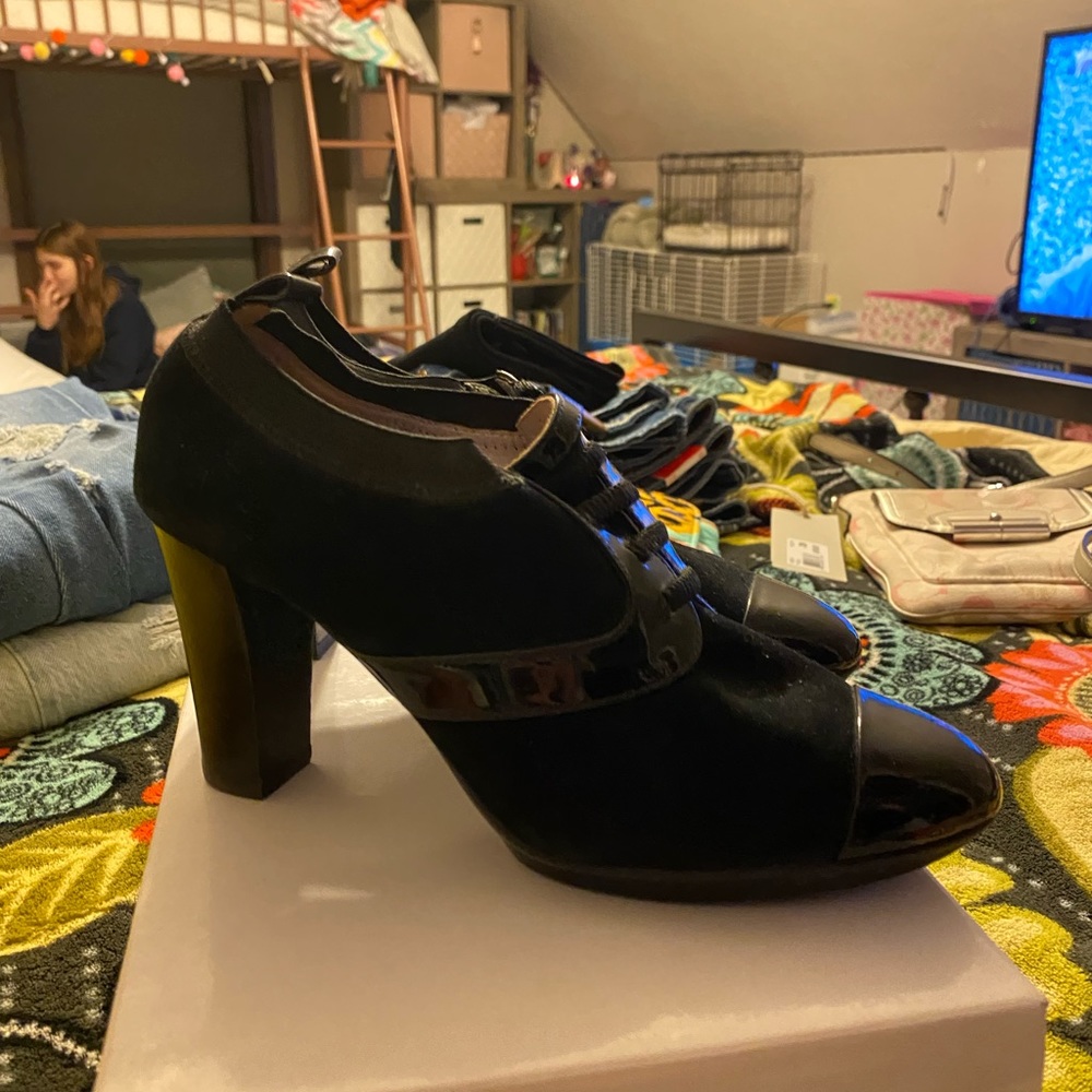 black heels